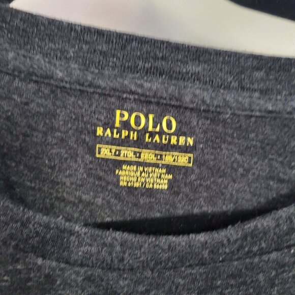 Polo Ralph Lauren Men's Long Sleeve Heather Gray 100% Cotton Shirt Size 2XLT - Picture 6 of 12